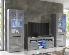 TV Unit High Gloss Grey &Matt