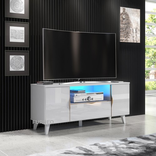 White stand modern - white,