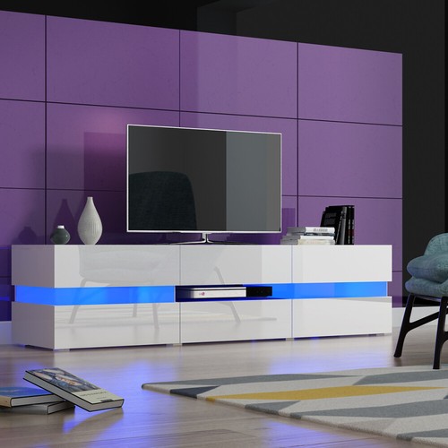 White modern 177cm unit - modern,