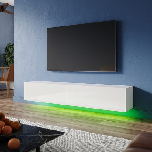 High gloss white floating - high,