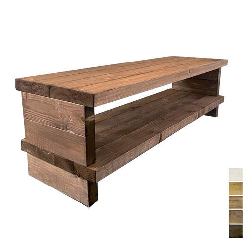 Rustic wooden stand - rustic, chunky
