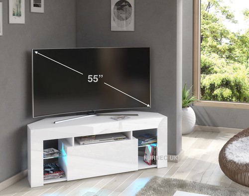 White corner stand 125cm - stand,